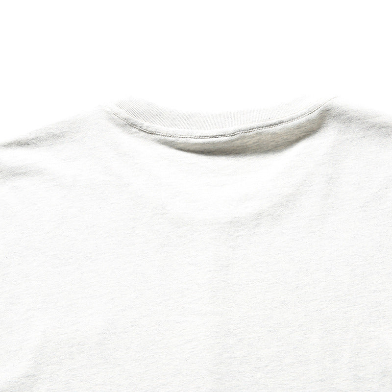 夏新作配色切替半袖Tシャツ