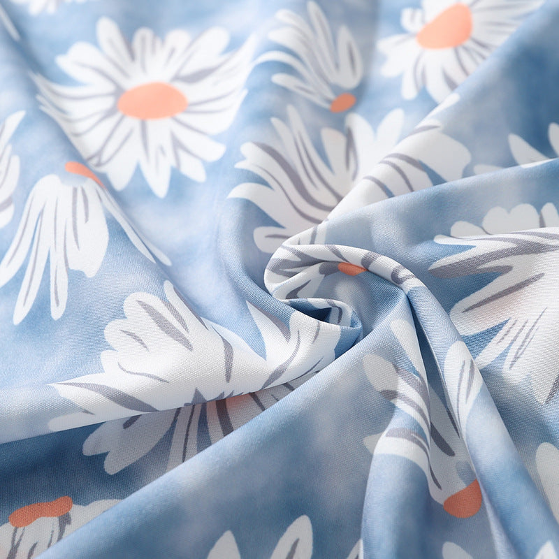 New for summer: Graffiti floral print short-sleeved shirt