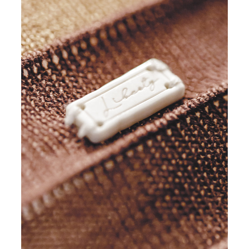 "3D-STRIPE" Border Pattern Linen-Like Knit Tee