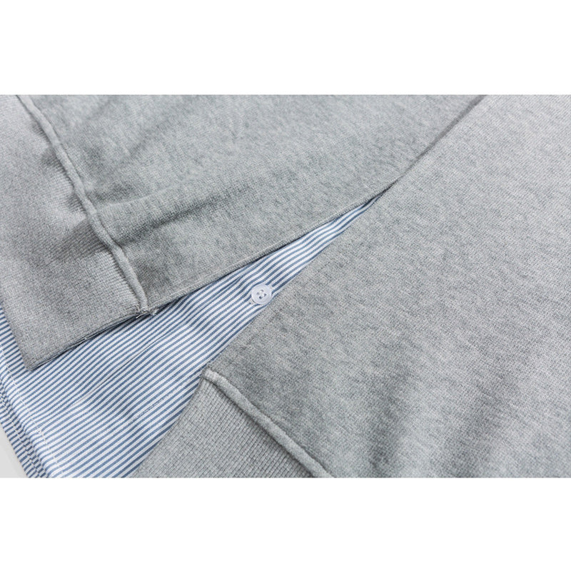 Cityboy Faux Layered Embroidered Sweatshirt