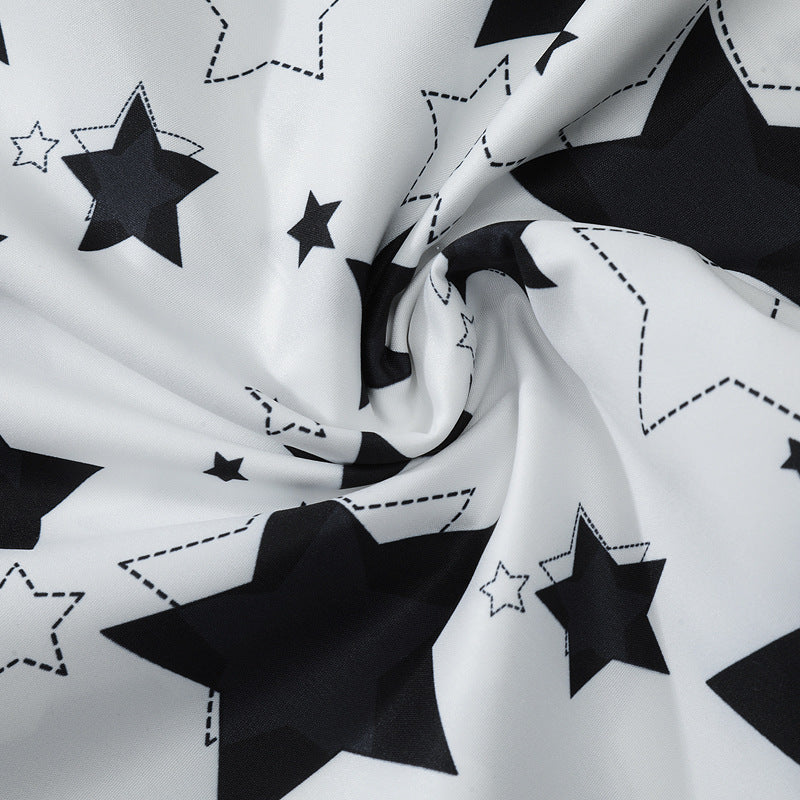 New summer star pattern short sleeve shirt