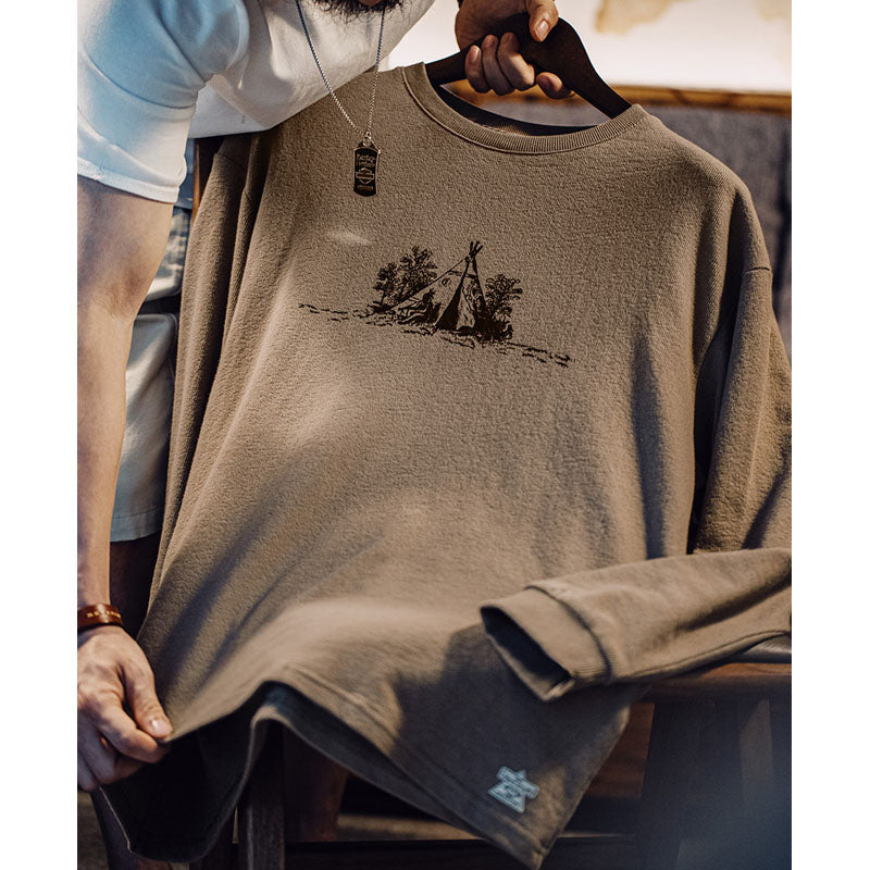 INDIAN TENTIPI TEE コットン100%プリントTシャツ
