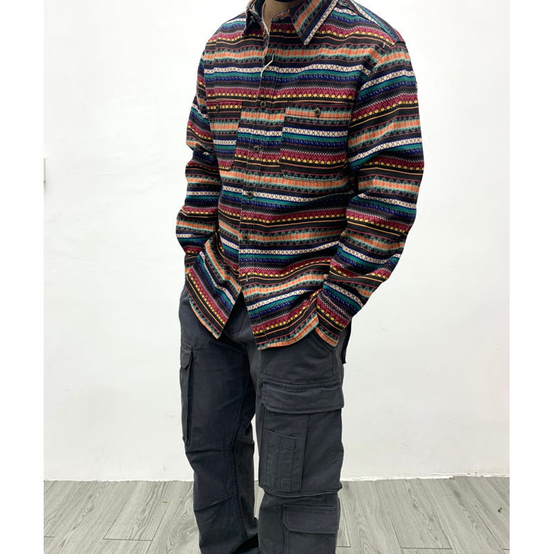 New for Spring: Vintage Ethnic Striped Shirt