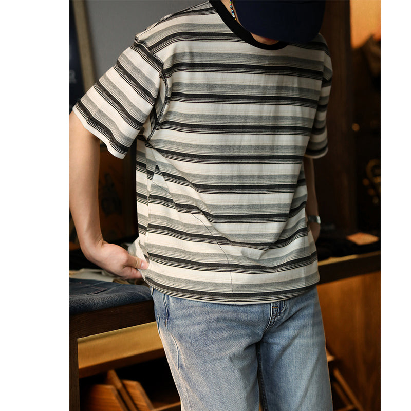 Ivy Style 260G Border Pocket Drawstring T-Shirt