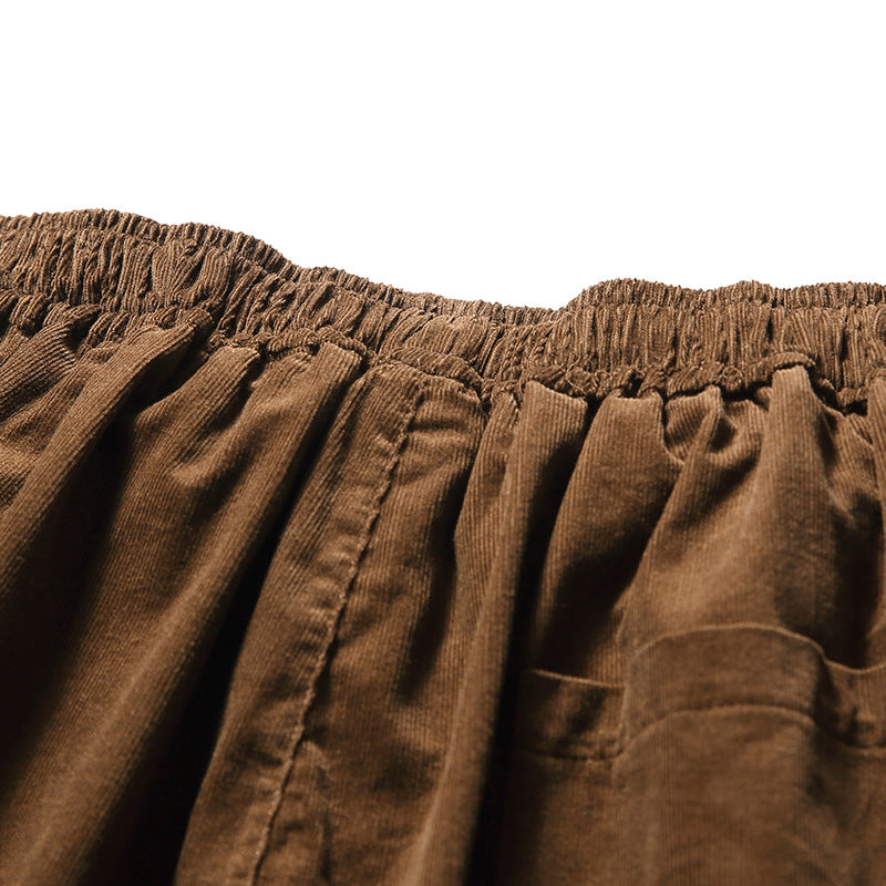 New for summer: plain corduroy shorts