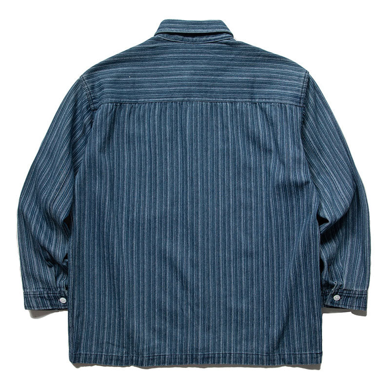 Vintage striped denim shirt