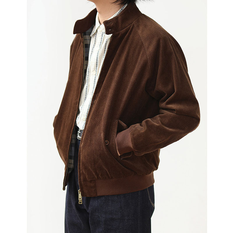 Corduroy G9 Stand Collar Harrington Jacket