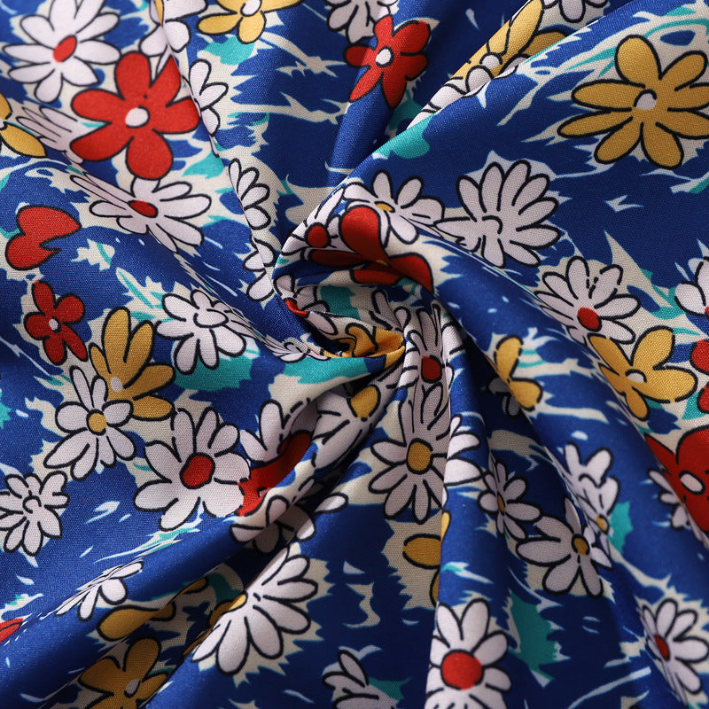 Cuban color print shirt in two colors