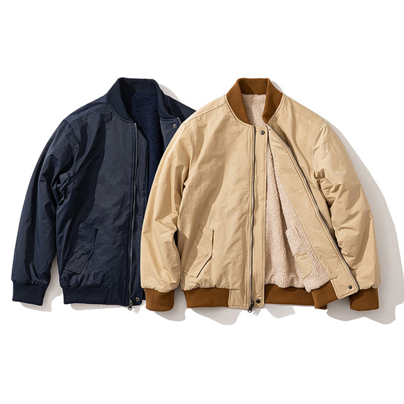 Lambswool Double-Sided Padded Clothing, Thick Coat, Jacket