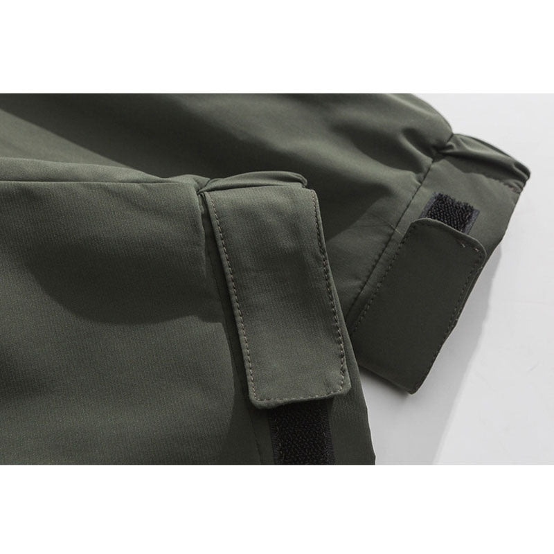 Stand collar multi-pocket outdoor cargo jacket