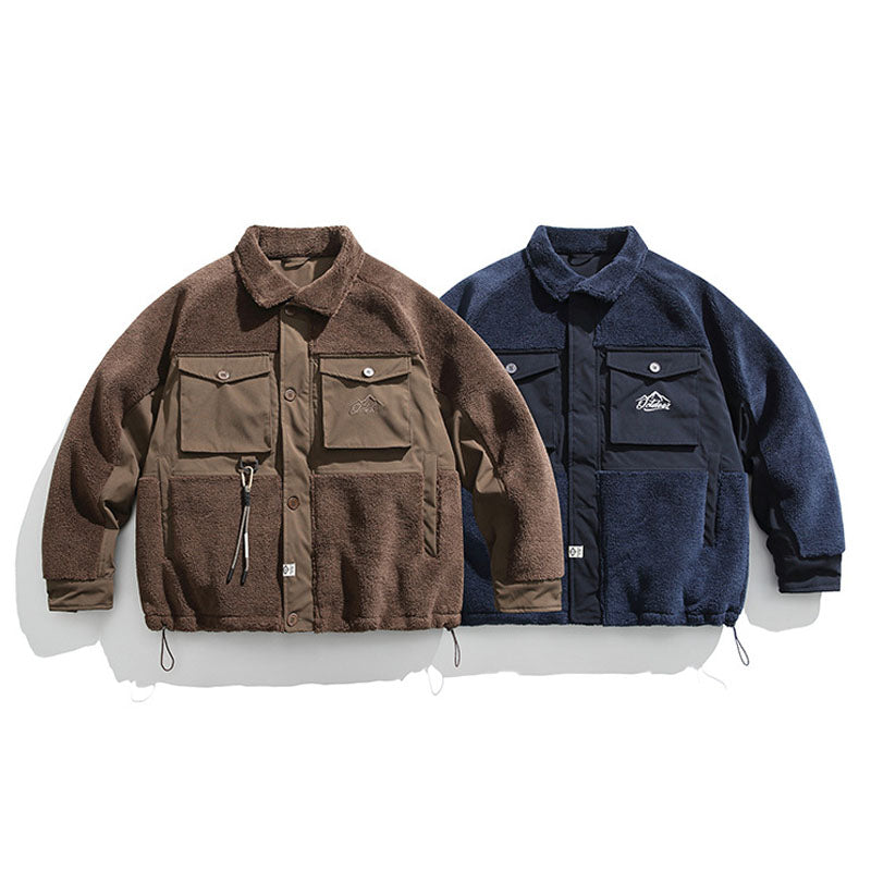 保温 折り襟 ゆったり ジャケット コート