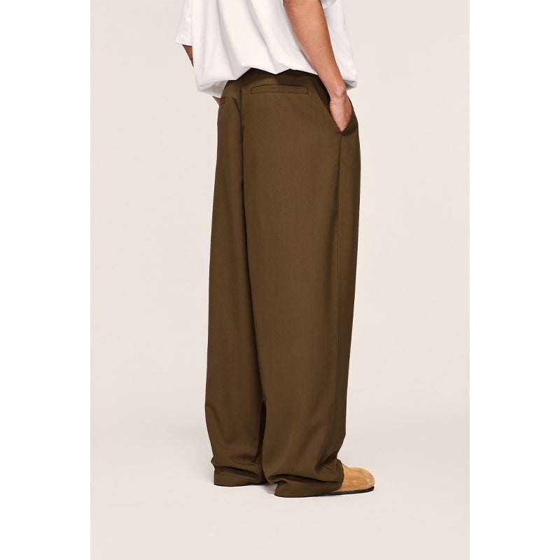 Loose Drape Casual Suit Pants