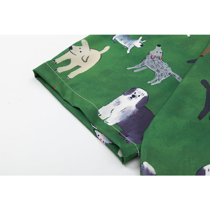 "Cute Animal" All-Over Print Short Sleeve Shirt