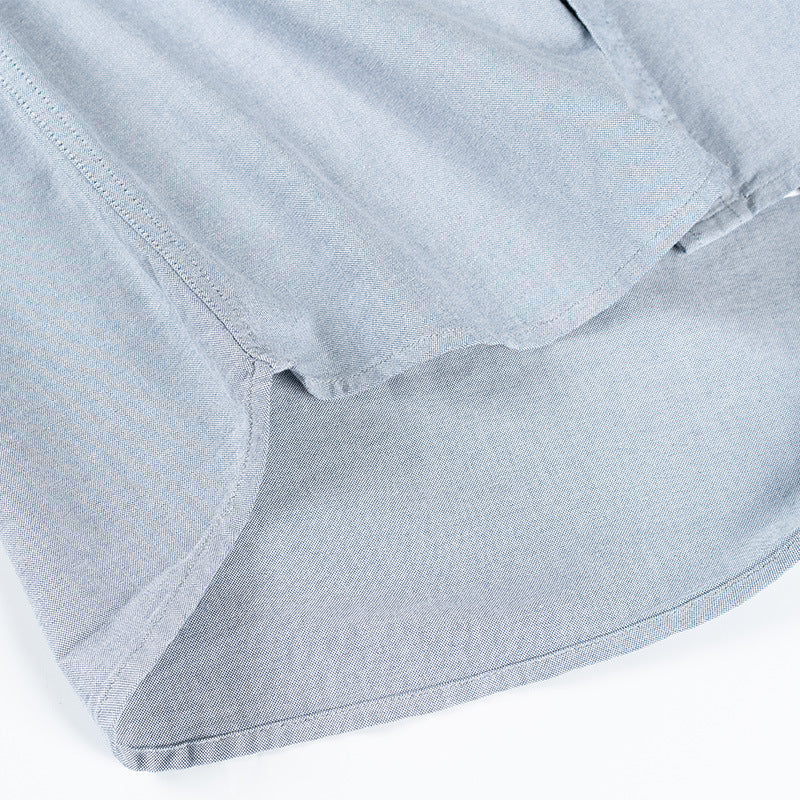 New Spring Washed Cashew Nuts Switch Shirt