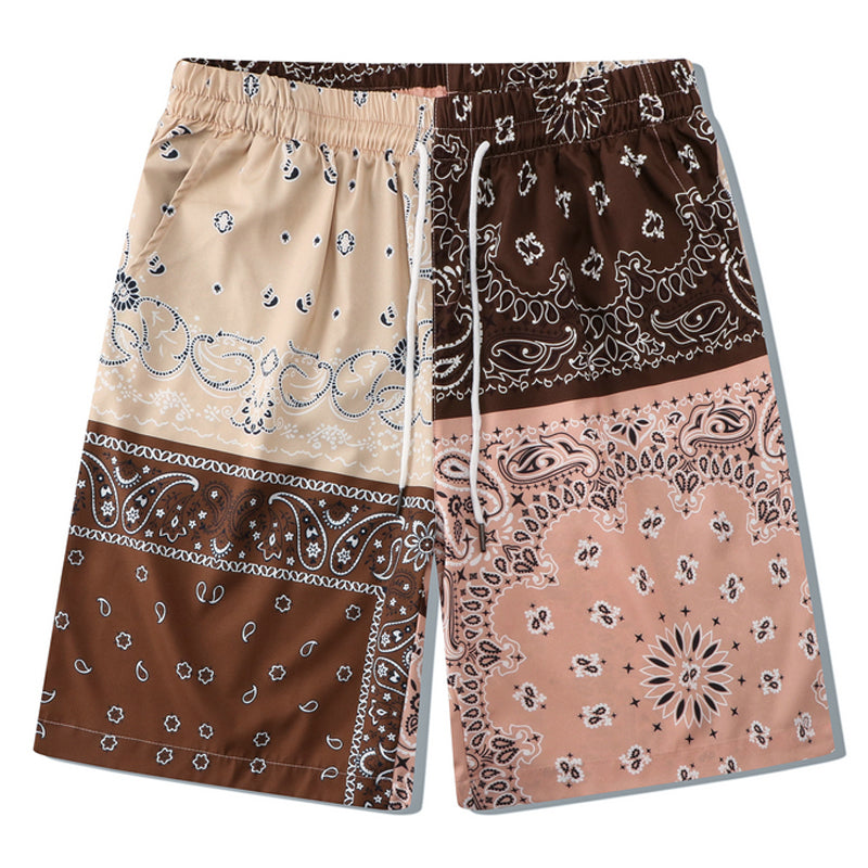 Cashew print short sleeve and shorts 2-piece set