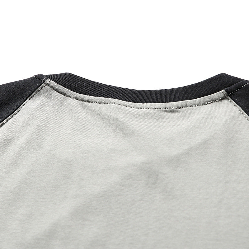 New summer color-blocked T-shirt