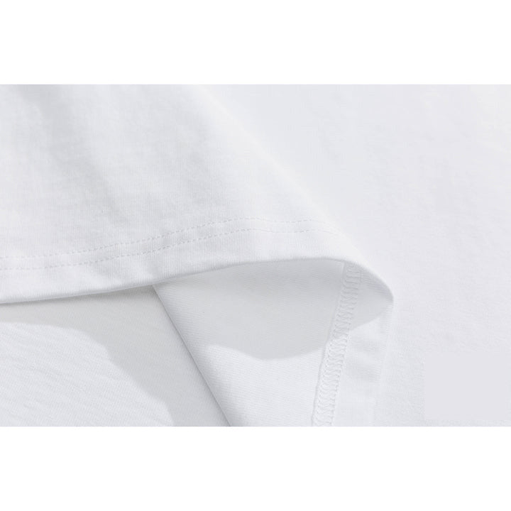 "Small Fish of the Mountains" Print Cotton Short Sleeve T-Shirt