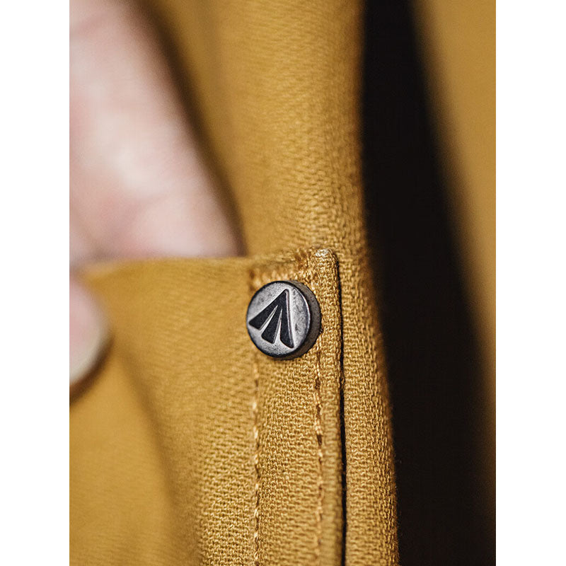 Safari jacket with corduroy collar and cuffs