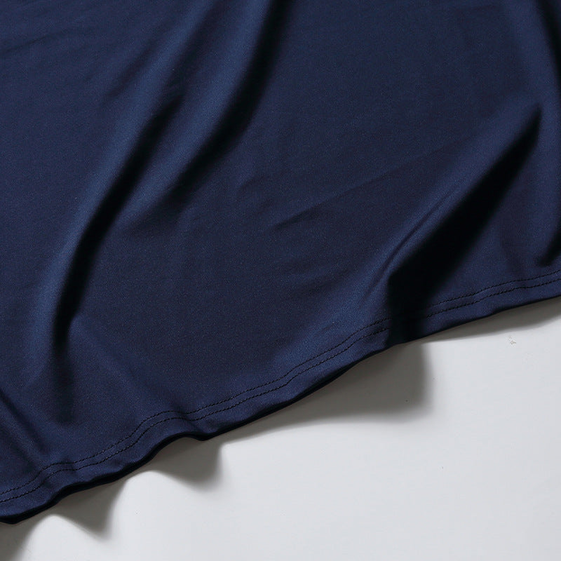 夏新作 配色 刺繍 Tシャツ