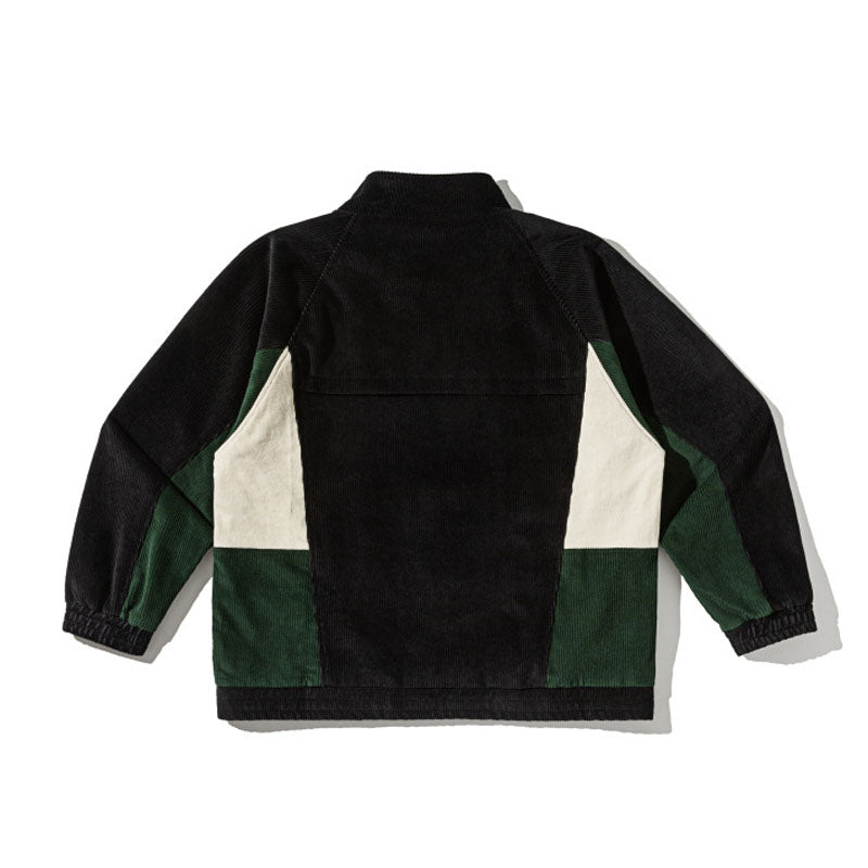 Switch stand collar zipper embroidery loose jacket