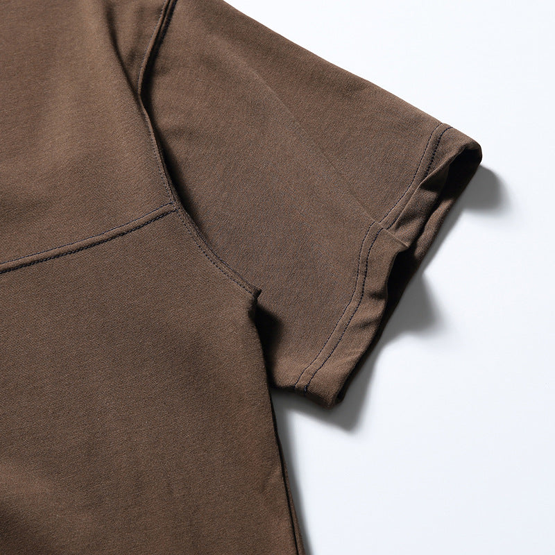 New summer color combination short sleeve T-shirt