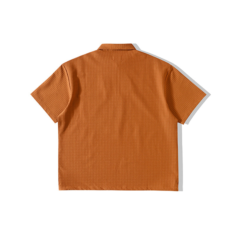 High-quality plain zipper classic polo shirt