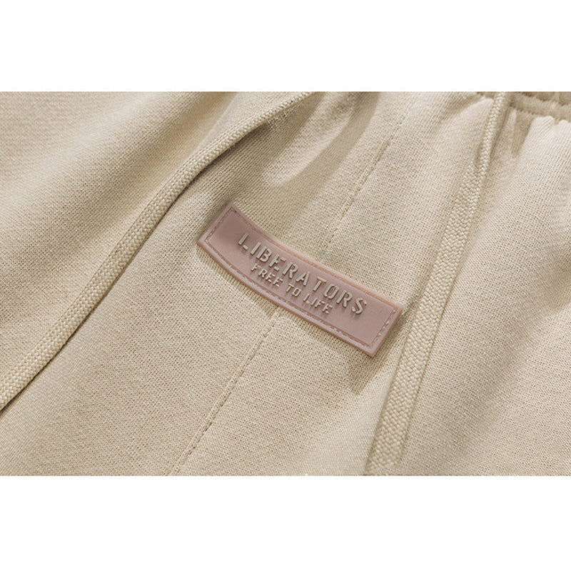 Military print sweat shorts