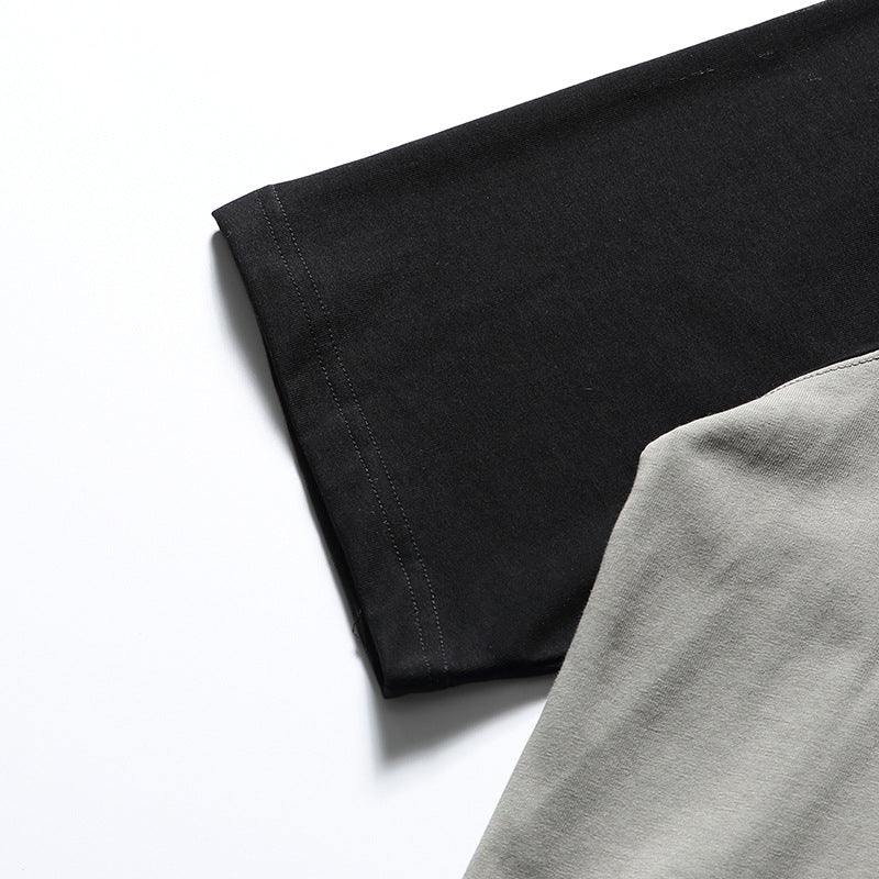 New summer color-blocked T-shirt