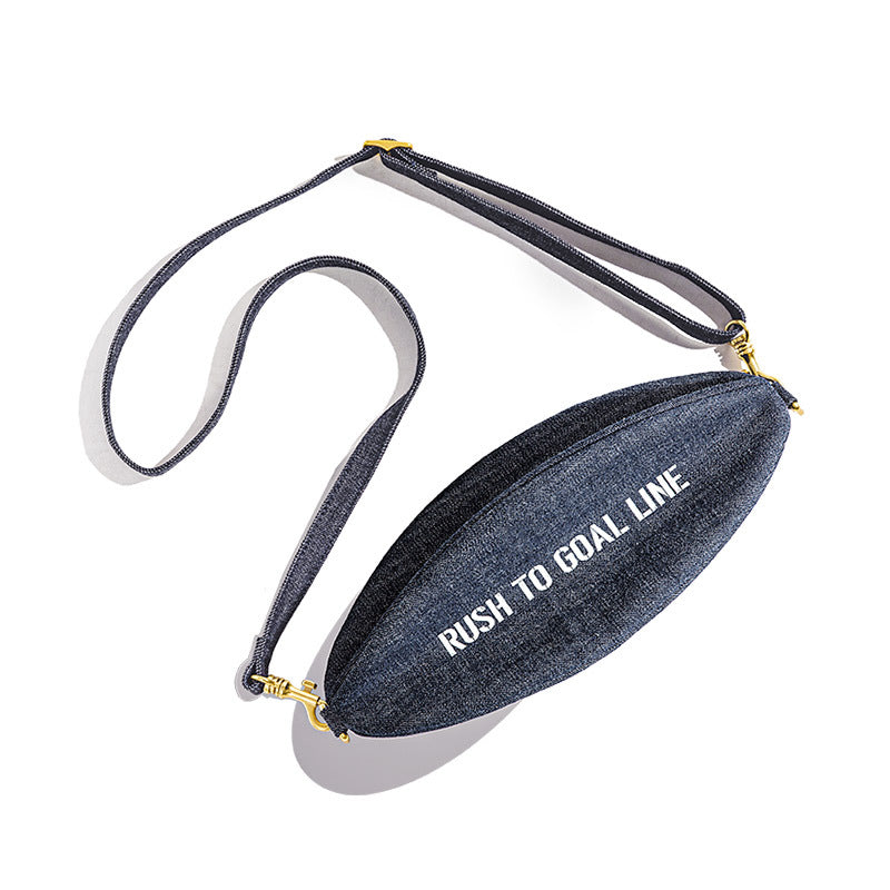 13.5 oz Denim Alphabet Side Bag