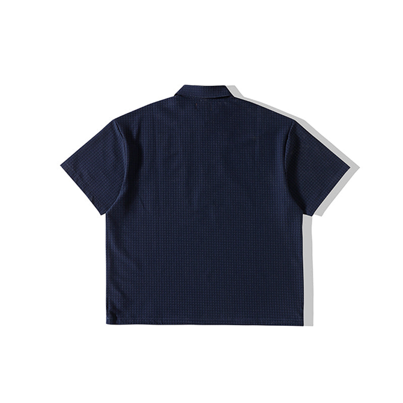 High-quality plain zipper classic polo shirt