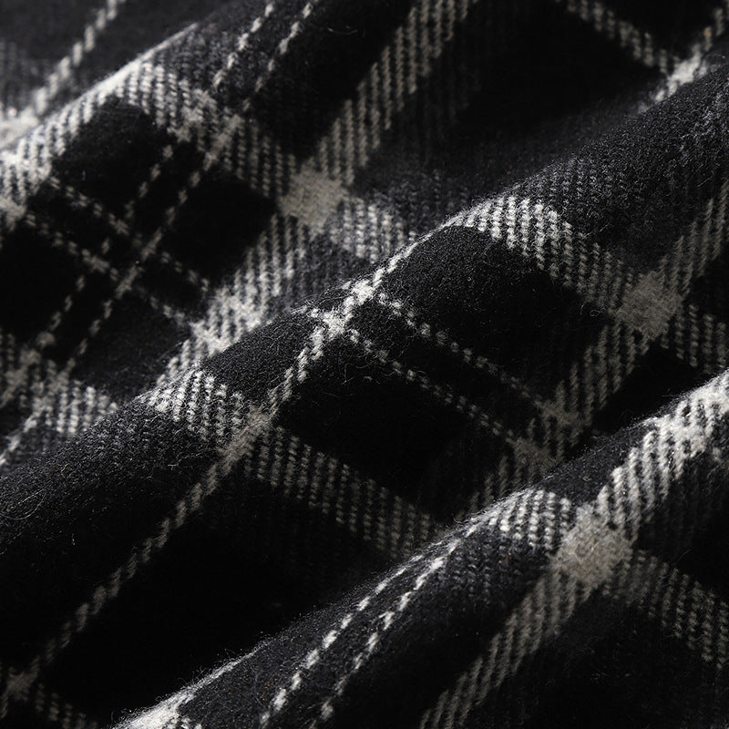 New Spring Vintage Check Long Sleeve Shirt