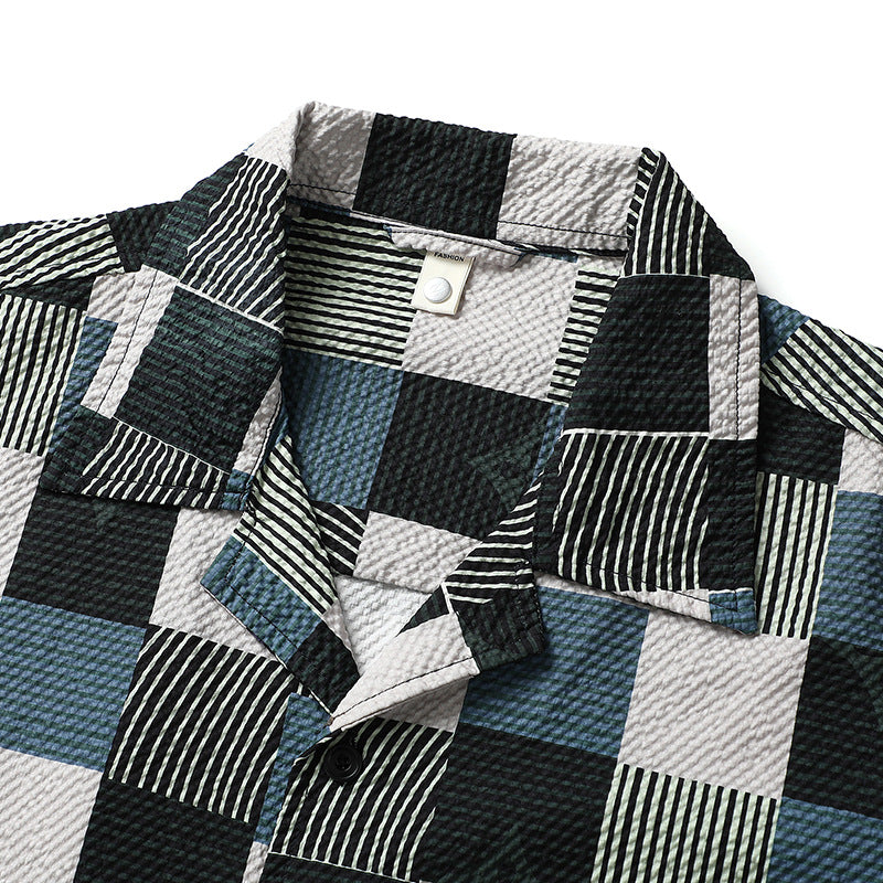 New Summer Check Classic Short Sleeve Shirt