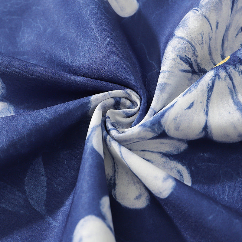New for summer: floral print short-sleeved shirt