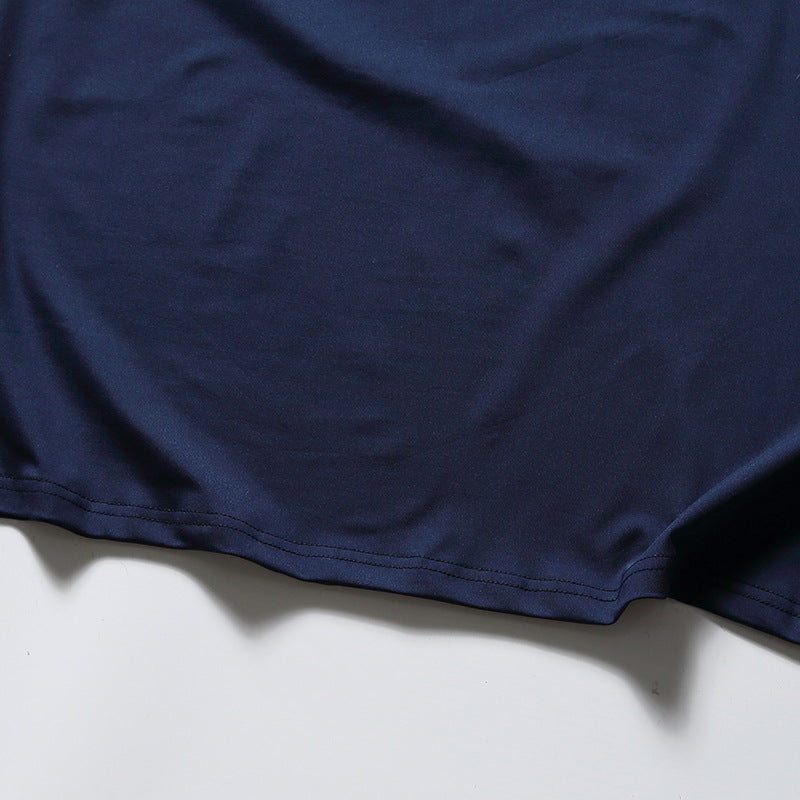 夏新作 配色 刺繍 Tシャツ
