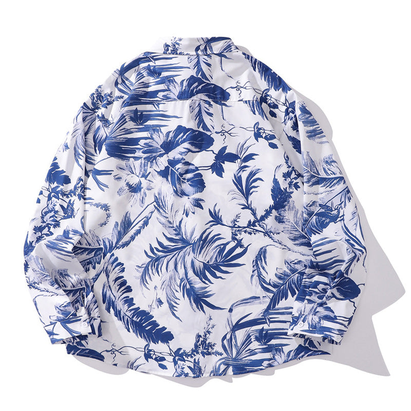 New Autumn All-Over Print Long Sleeve Shirt