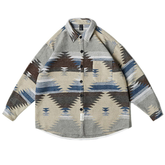 Thick Rasha Ethnic Shirt Coat Casual Shirt