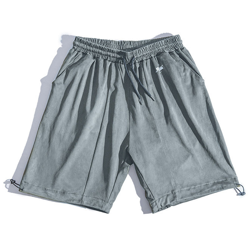 American casual suede shorts