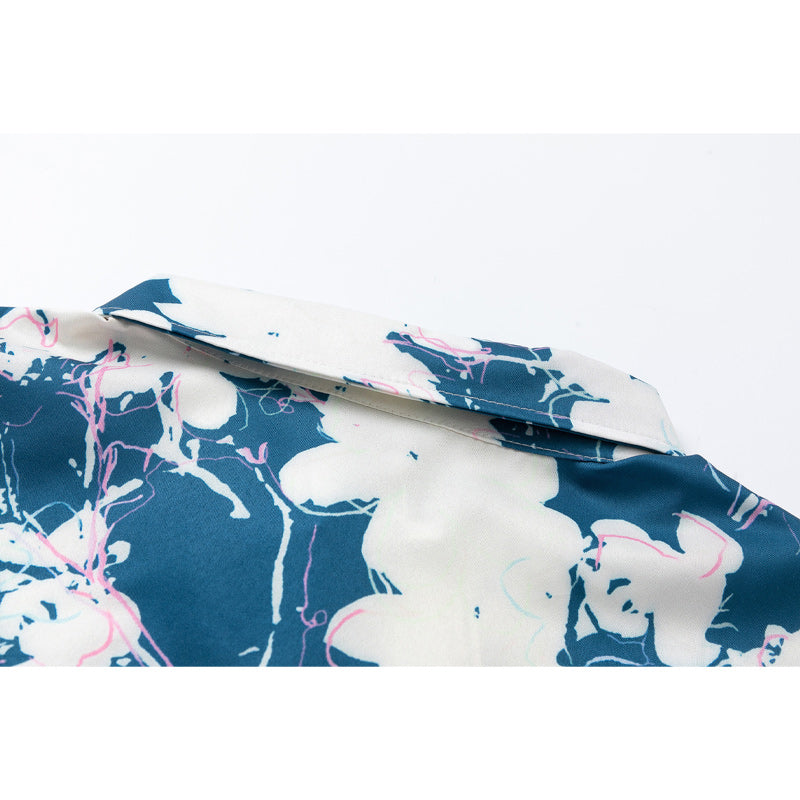 Retro Floral Hawaiian Short Sleeve Shirt