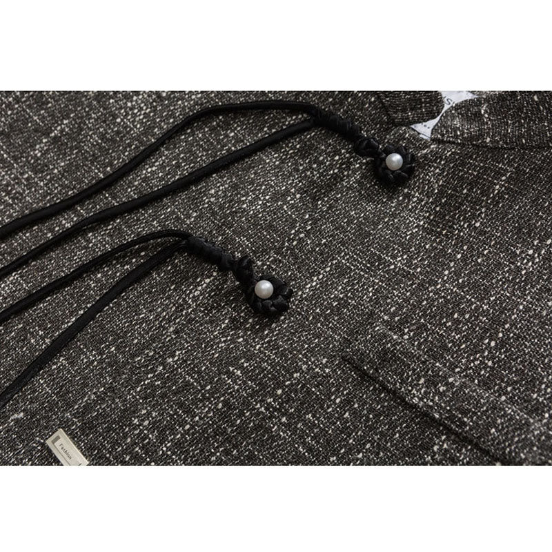 Switch stand collar coat zipper loose men's jacket