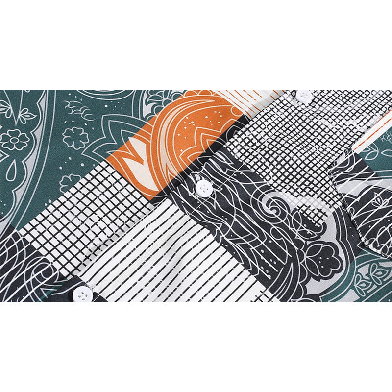 Switch print aloha short sleeve shirt