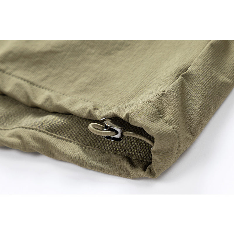 Retro-style pullover long-sleeved work shirt