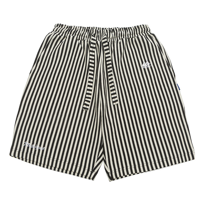 New Summer Striped Knit Shorts