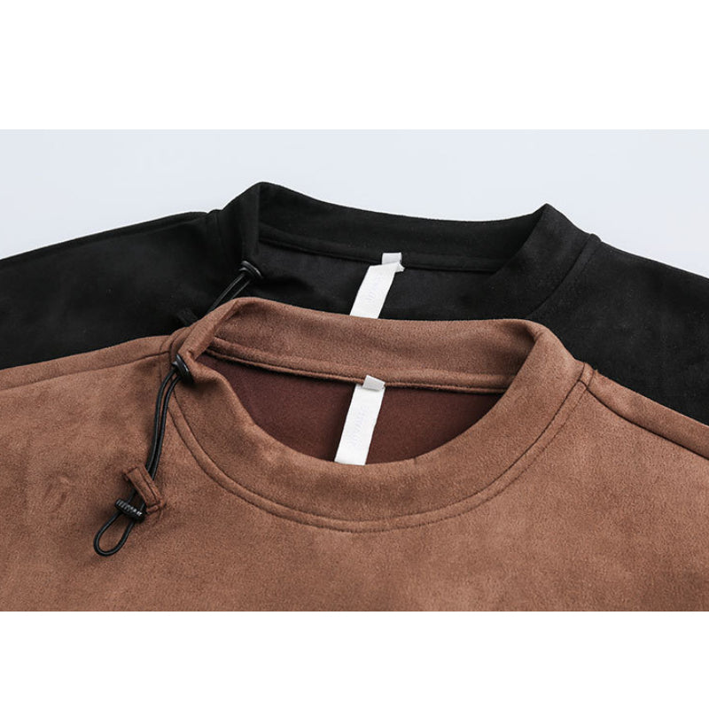 New for summer: 3D pocket suede short sleeve T-shirt
