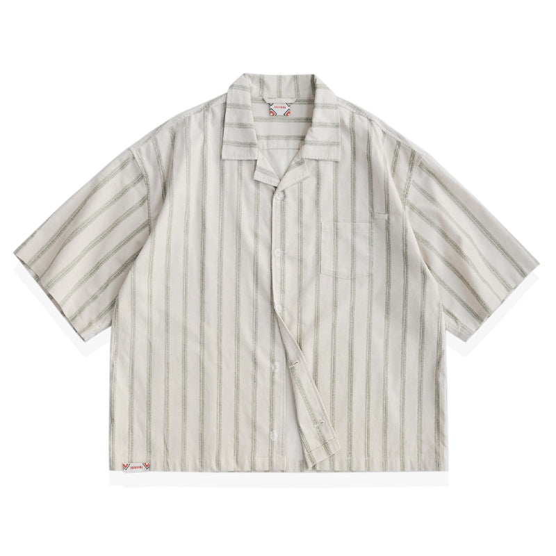 Retro Stripe Short Sleeve Shirt