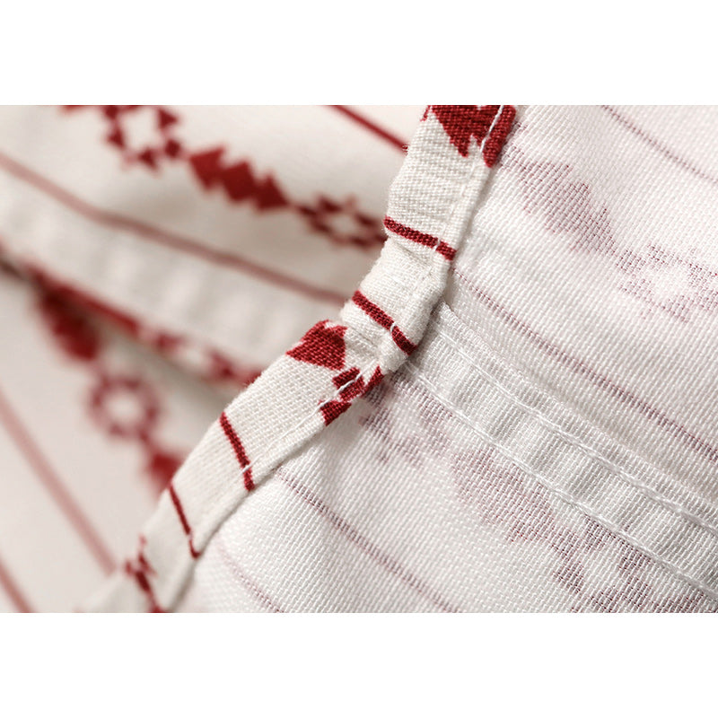 Navajo striped fine corduroy work shirt