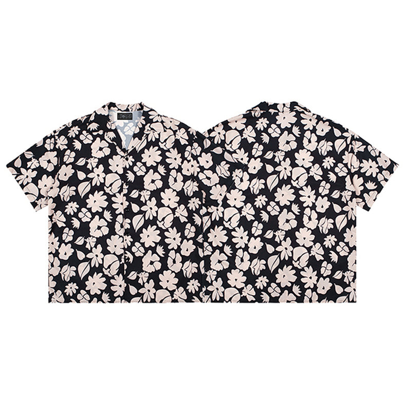 New for summer: Cuban color print short sleeve shirt