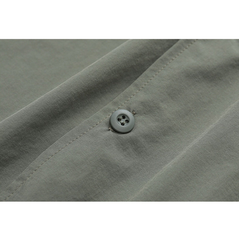 Classic plain Cuban color work short sleeve shirt