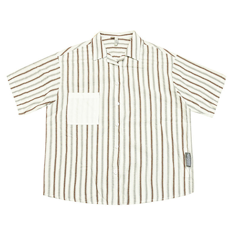 Pocket Stripe Short Sleeve Shirt