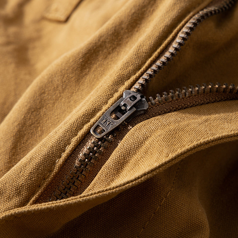 Piqué canvas multi-pocket work pants