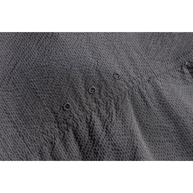 Dot Button Seersucker Work Shirt